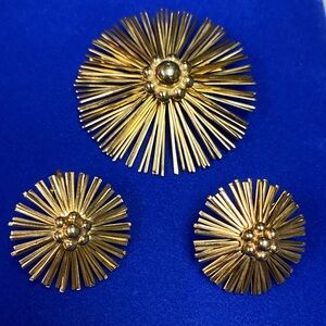 Vintage MCM Starburst Jewelry Set